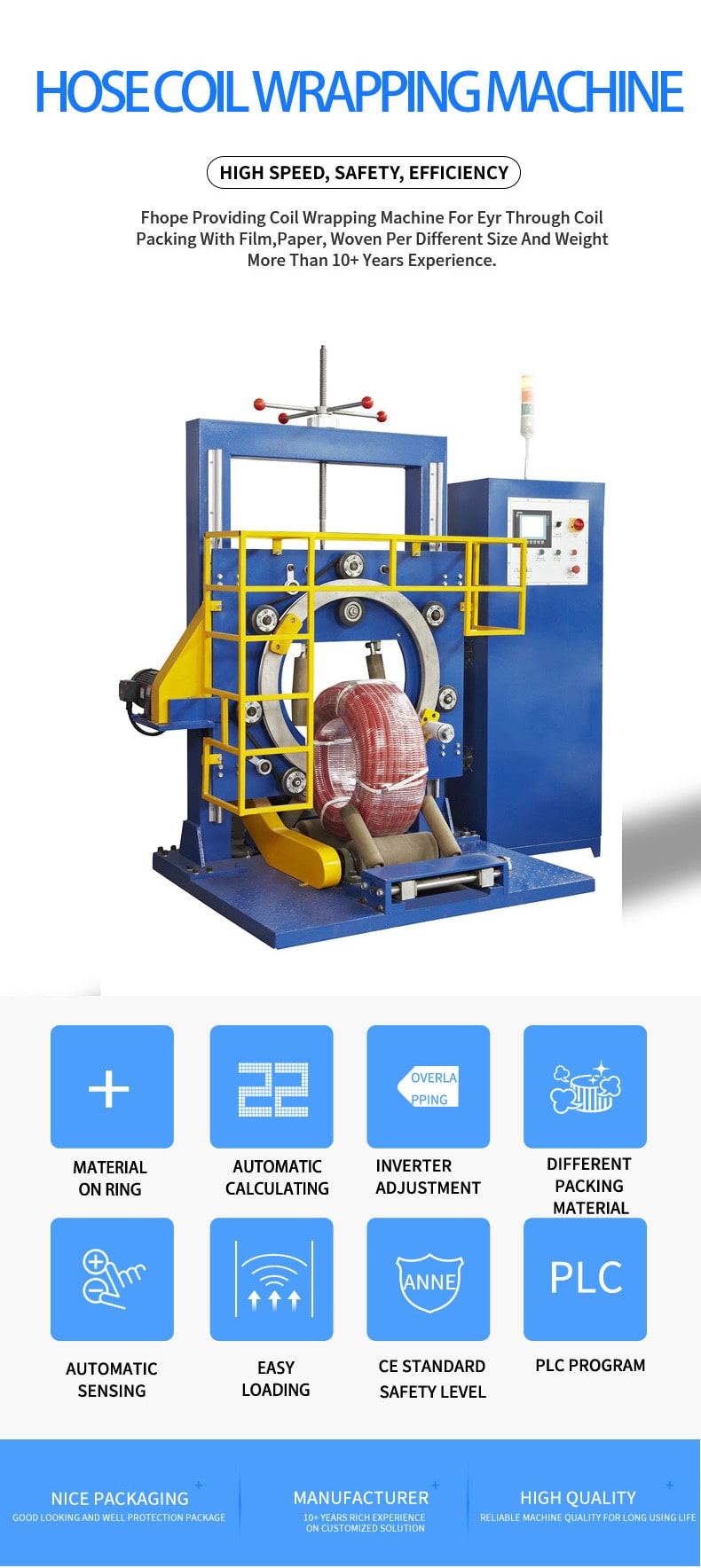 Hose wrapping machine FPH-300N